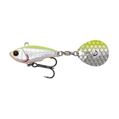 SavageGear Fat Tail Spin 8cm/24g/2-6m Lemon Back Flach hinta ja tiedot | Vieheet ja uistimet | hobbyhall.fi