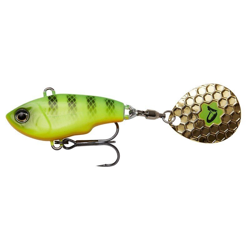 SavageGear Fat Tail Spin 8cm/24g/2-6m Firetiger hinta ja tiedot | Vieheet ja uistimet | hobbyhall.fi