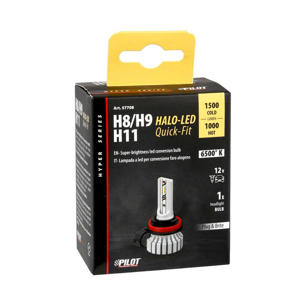 Halo Led H8 H9 H11 15W PGJ19-X 1 kpl hinta ja tiedot | Polttimot | hobbyhall.fi