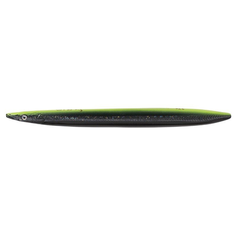 SavageGear 3D Line Thru Sandeel 11cm/15g/0-1m Black Yellow Glow hinta ja tiedot | Vieheet ja uistimet | hobbyhall.fi