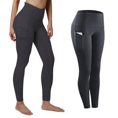 Naisten korkea vyötärö Leggingsit Gym Sport Running Pant Comfy Yoga Housut Housut hinta ja tiedot | Naisten vapaa-ajan housut | hobbyhall.fi