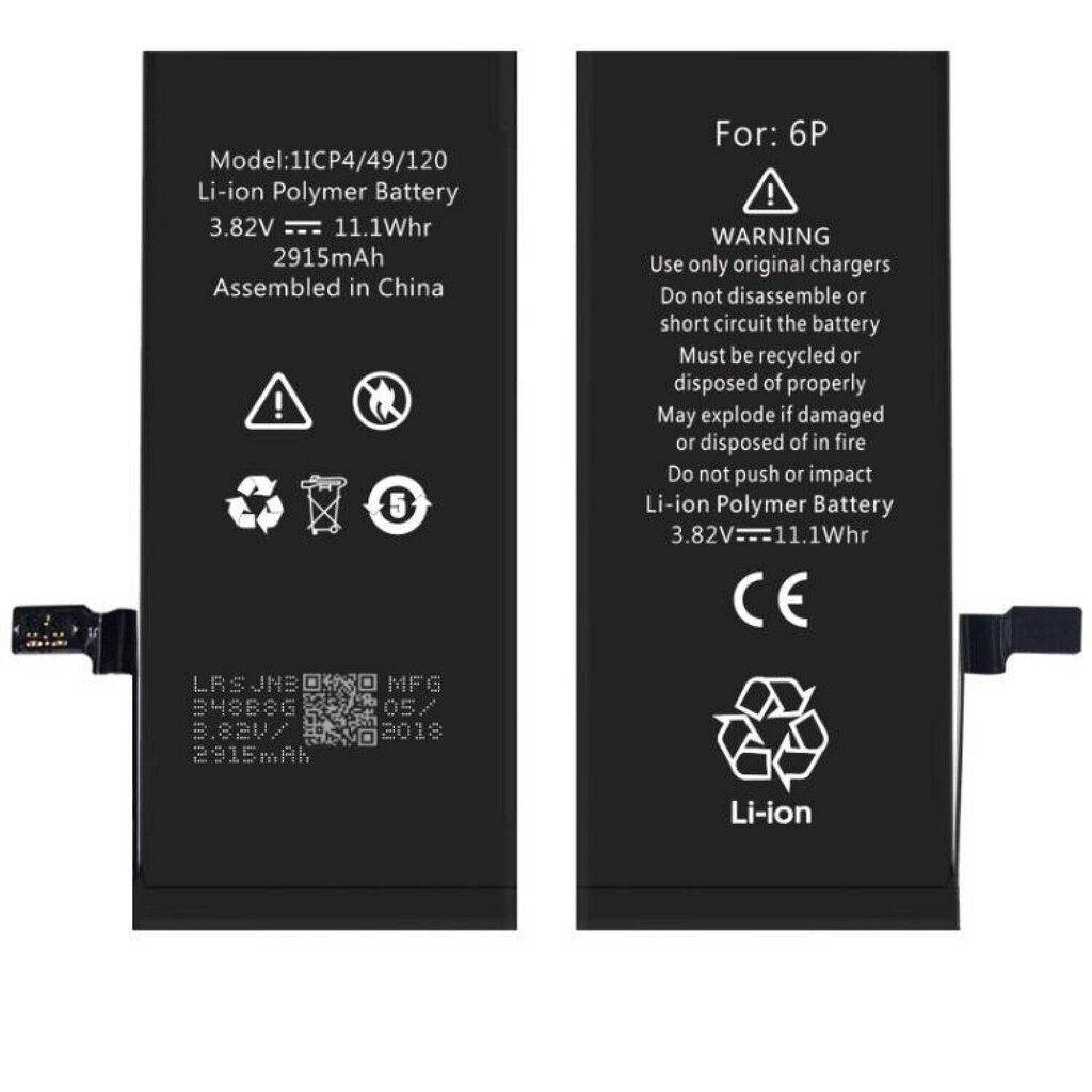 Riff 616-0770 Analoginen akku iPhone 6 Plus Li-Ion 2915mAh hinta ja tiedot | Puhelimen akut | hobbyhall.fi