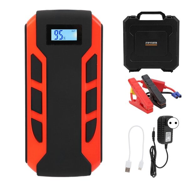 Car Jump Starter 20000mAh USB Power Digital Display Kannettava 12V pakettiautoille mönkijöille Pickups EU Plug 220V