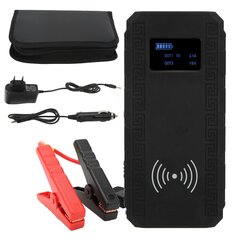 Car Jump Starter 12000mAh akkulaturi 400A Peak LED digitaalinen näyttö Taskulamppu Kaksi USB-porttia 12V autoille 100-240VEU pistoke hinta ja tiedot | Starttimoottorit | hobbyhall.fi