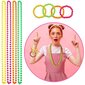 Naiset 1980-luvun Retro Neon Prom Party Fishnet käsineet Headband Tutu hame värikäs kaulakoru rannerengas vyötärö laukku asettaa hinta ja tiedot | Naamiaisasut | hobbyhall.fi