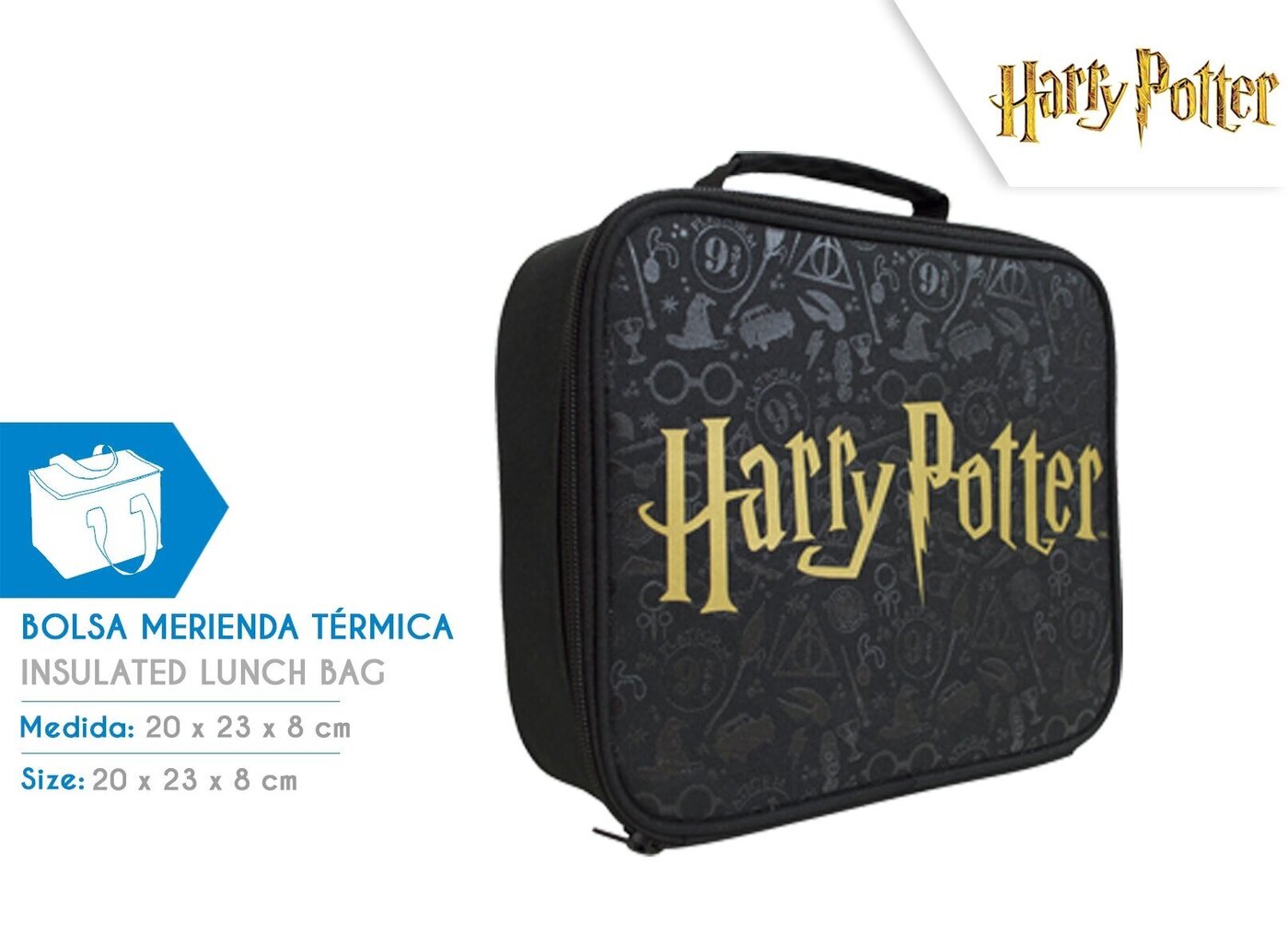 Harry Potter -lounaslaukku, musta hinta ja tiedot | Termosastiat ja lämpöpussit | hobbyhall.fi