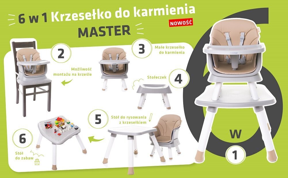 Lasten tuoli 4Baby Master, musta hinta ja tiedot | Syöttötuolit | hobbyhall.fi