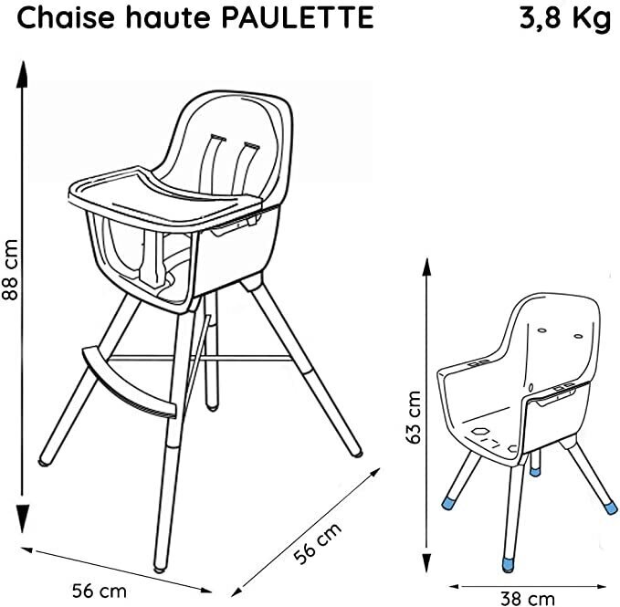 Syöttötuoli Nania Paulette hinta ja tiedot | Syöttötuolit | hobbyhall.fi