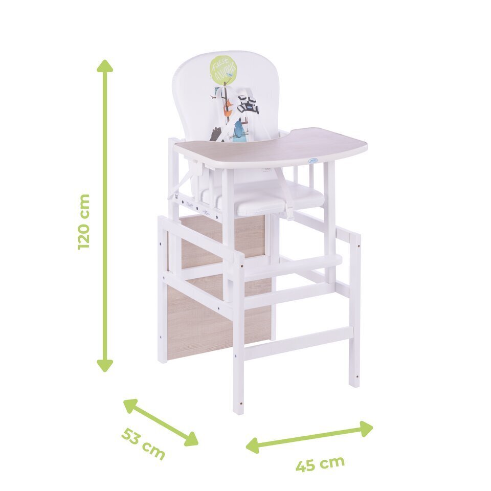 Lastenistuin - Antonio, 2-in-1 hinta ja tiedot | Syöttötuolit | hobbyhall.fi