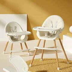 Syöttötuoli, 2in1, Ecotoys, 6-36 kk, beige hinta ja tiedot | Syöttötuolit | hobbyhall.fi