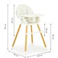 Syöttötuoli, 2in1, Ecotoys, 6-36 kk, beige hinta ja tiedot | Syöttötuolit | hobbyhall.fi