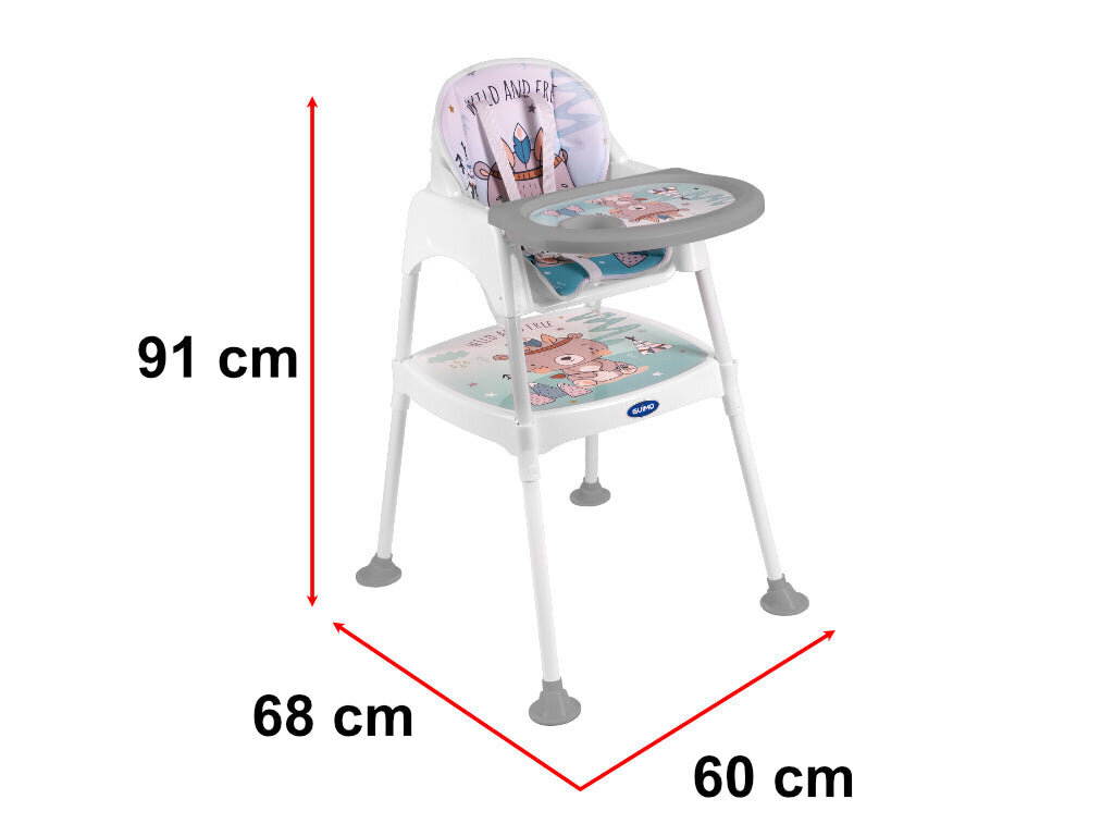 Syöttötuoli 3in1, sininen hinta ja tiedot | Syöttötuolit | hobbyhall.fi