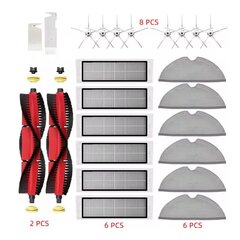 Xiaomi Roborock S5 S502-00 S502-02 S5 Max S6 S6 MaxV S6 Pure E4 E5 Robotin tyhjiövaraosat Pääsivuharja Hepa-suodatinmoppi hinta ja tiedot | Pölynimureiden lisätarvikkeet | hobbyhall.fi