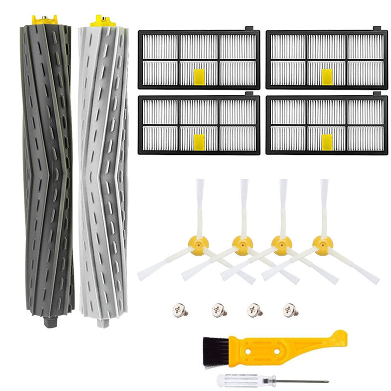 HEPA-suodattimet pääsivuharjat iRobot Roomba 800 900 -sarjalle 805 864 871 891 960 961 964 980 Pölynimurin osien tarvikkeet hinta ja tiedot | Pölynimureiden lisätarvikkeet | hobbyhall.fi