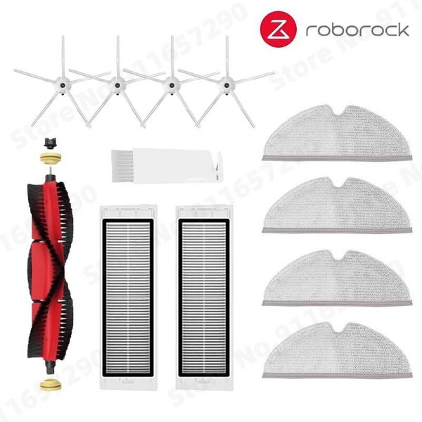 Roborock S5 MAX S50 MAX S55 MAX S6 MAXV HEPA-suodatin Sivu/pääharja Vesisäiliöalusta Moppipölylaatikko Pölynimurin tarvikkeet