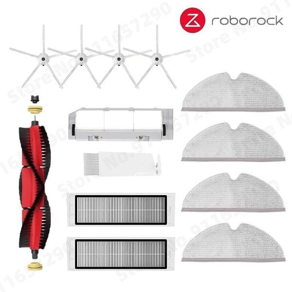 Roborock S5 MAX S50 MAX S55 MAX S6 MAXV HEPA-suodatin Sivu/pääharja Vesisäiliöalusta Moppipölylaatikko Pölynimurin tarvikkeet