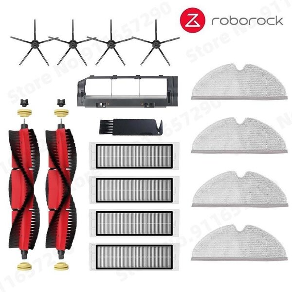 Roborock S5 MAX S50 MAX S55 MAX S6 MAXV HEPA-suodatin Sivu/pääharja Vesisäiliöalusta Moppipölylaatikko Pölynimurin tarvikkeet