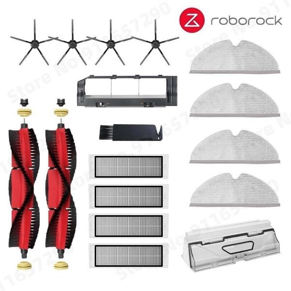 Roborock S5 MAX S50 MAX S55 MAX S6 MAXV HEPA-suodatin Sivu/pääharja Vesisäiliöalusta Moppipölylaatikko Pölynimurin tarvikkeet