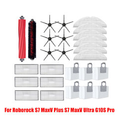 Roborock S7 MaxV Plus S7 MaxV Ultra G10S Pro S7 Pro Ultra G10S Pro robottiimuritarvikkeet Pääsivuharja Mop Hepa Filter hinta ja tiedot | Pölynimureiden lisätarvikkeet | hobbyhall.fi