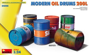 Liimattava malli MiniArt 24008 Modern Oil Drums 200L 1/24 hinta ja tiedot | Koottavat pienoismallit | hobbyhall.fi