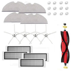 Pääharjan sivuharja Roborock S5 S502-00 S502-02 S5 Max S6 S6 MaxV S6 Pure E4 E5 Robotin tyhjiövaraosat Hepa-suodatinmoppi hinta ja tiedot | Pölynimureiden lisätarvikkeet | hobbyhall.fi