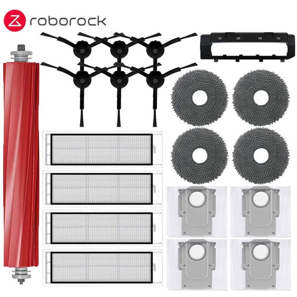 Roborock Q Revo / P10 A7400RR Robottipölynimuritarvikkeet Pääsivuharja Hepa-suodatin Moppiliinat Pölypussin varaosat