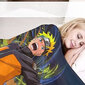 JUST FUNKY Fleecepeitto Anime Naruto -motiivilla Musta 100 x 120 cm 100 x 120 cm hinta ja tiedot | Päiväpeitot ja huovat | hobbyhall.fi