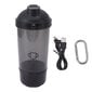 Sähköinen Protein Shaker Pullo Kannettava Ladattava Mixer Cup Proteiini Maito Kahvi Musta hinta ja tiedot | Sähkövatkaimet ja maidonvaahdottimet | hobbyhall.fi