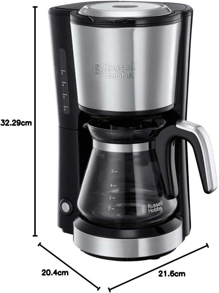 Russell Hobbs kahvinkeitin, 740 ml hinta ja tiedot | Kahvinkeittimet ja kahvikoneet | hobbyhall.fi