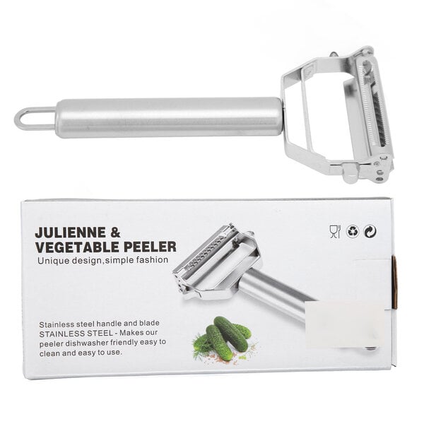 Julienne Peeler ruostumaton teräs 2 in 1 kuorintaraastin porkkana peruna meloni kasvis hedelmä