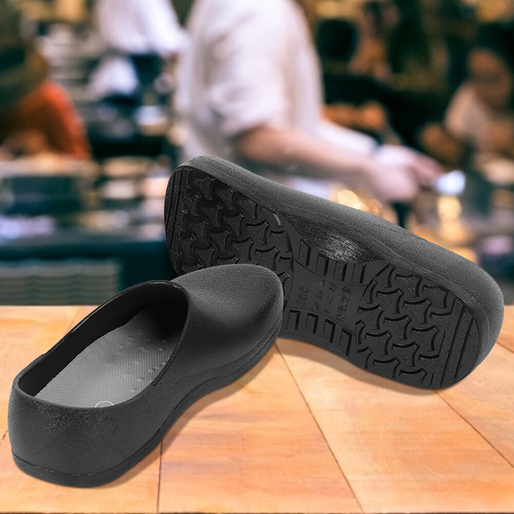 Pvc Chef Sandals -kengät keittiöön Super Liukumattomat kengät Mustat Cook Shoes -kengät hinta ja tiedot | Keittiövälineet | hobbyhall.fi