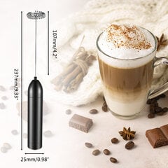 Sähköinen maidonvaahdotin Mini-käsikäyttöinen maidonvaahdotin, 19000 rpm Akkukäyttöinen maidonvaahdotin Coffee Latte Cappuccino Creamille hinta ja tiedot | Keittiövälineet | hobbyhall.fi