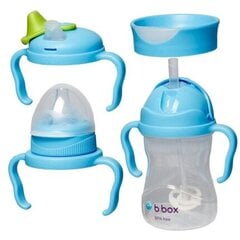 Lasten juomapullo B. BOX Blueberry 4 in 1, 4 kk, sininen, 240 ml hinta ja tiedot | Tuttipullot ja tarvikkeet | hobbyhall.fi