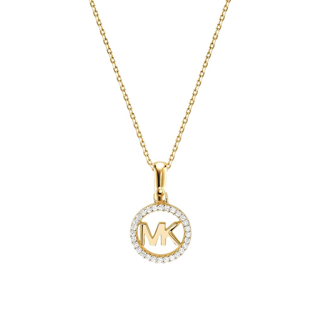 Michael Kors Kullattu kaulakoru glitterriipuksella MKC1108AN710 (ketju, riipus) hinta ja tiedot | Kaulakorut | hobbyhall.fi