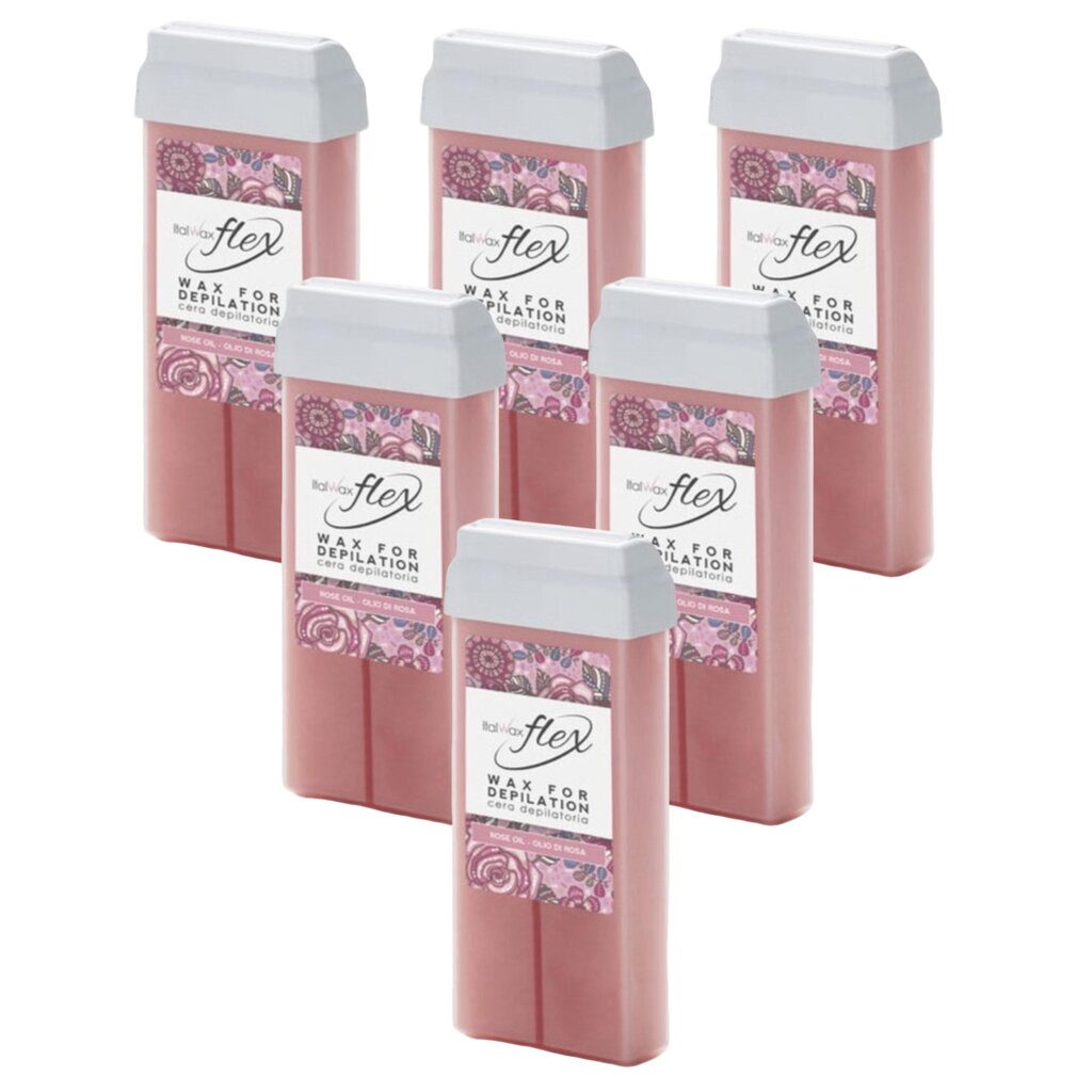 Vahapatruuna ItalWax Flex Rose Oil, 6x100 ml hinta ja tiedot | Karvanpoistoaineet | hobbyhall.fi