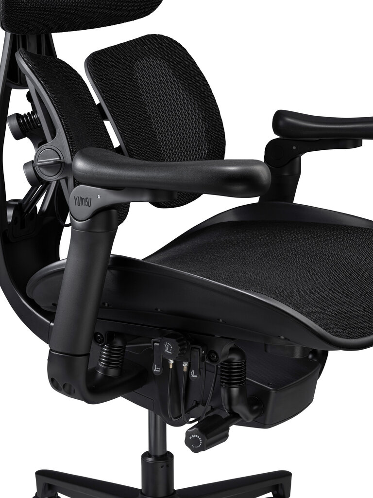 YUMISU 1010 ERGO BLACK -työtuoli, musta, ergonominen, säädettävä hinta ja tiedot | Toimistotuolit | hobbyhall.fi