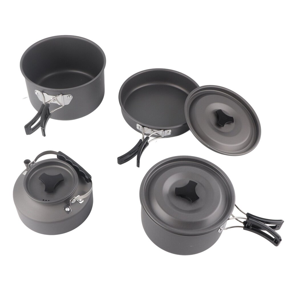 Outdoor Camping Keittoastiasetti Kannettava Camping Pot Pan Setti retkeilypiknikille hinta ja tiedot | Paistinpannut | hobbyhall.fi