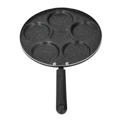 Munanpaistinpannu Iron Nonstick Mini Pannukakku Munakaspannu Keittiövälineet aamiaistyyliin 4 hinta ja tiedot | Paistinpannut | hobbyhall.fi