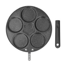 Munanpaistinpannu Iron Nonstick Mini Pannukakku Munakaspannu Keittiövälineet aamiaistyyliin 4 hinta ja tiedot | Paistinpannut | hobbyhall.fi