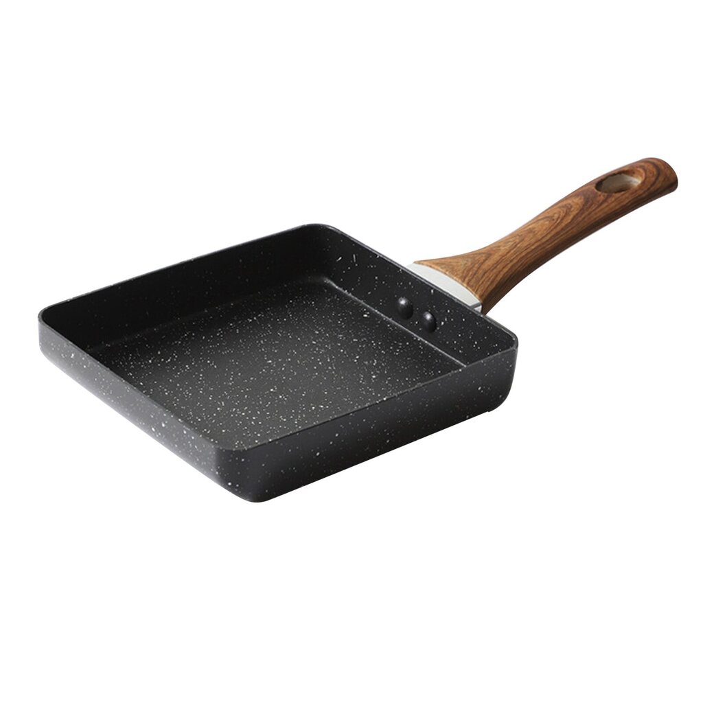 Tamagoyaki Pan Prevent Stick Mini japanilainen munakaspannu Aamiaispannu keittiötarvikkeille Musta 15x18cm / 5,9x7,1 tuumaa hinta ja tiedot | Paistinpannut | hobbyhall.fi