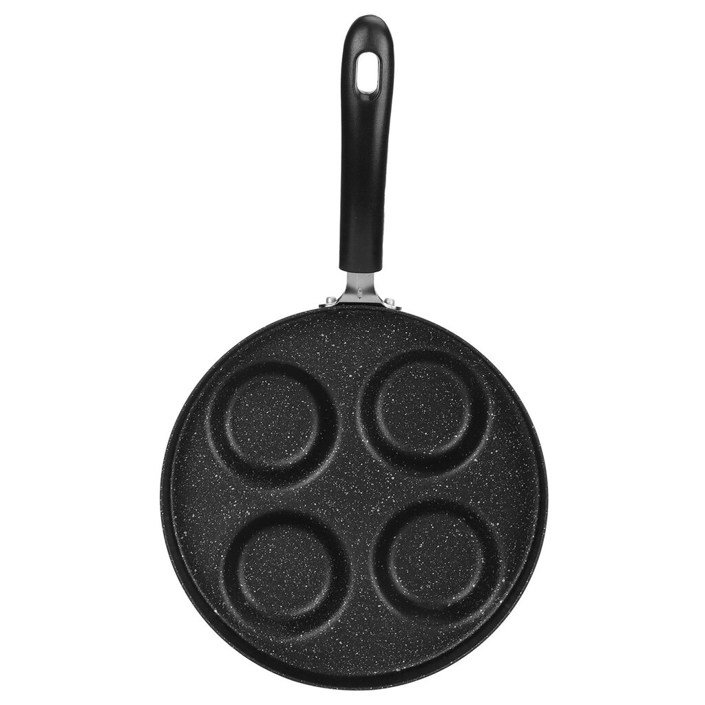 Paistinpannu Mini Non Stick 4-reikäinen litteä munapannukakkukone Paistinpannu Keittiötarvike hinta ja tiedot | Paistinpannut | hobbyhall.fi