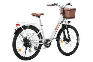 Sähköpyörä Cysum CityRun, 26", 250W, 10Ah, valkoinen hinta ja tiedot | Sähköpyörät | hobbyhall.fi