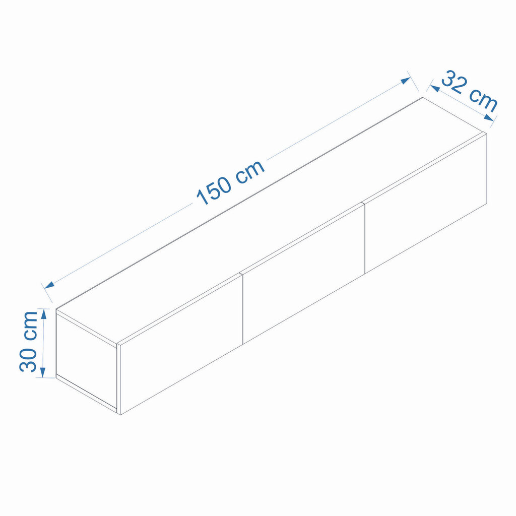 TV-taso Asir West Atlantic Pine, ruskea hinta ja tiedot | Lipastot | hobbyhall.fi