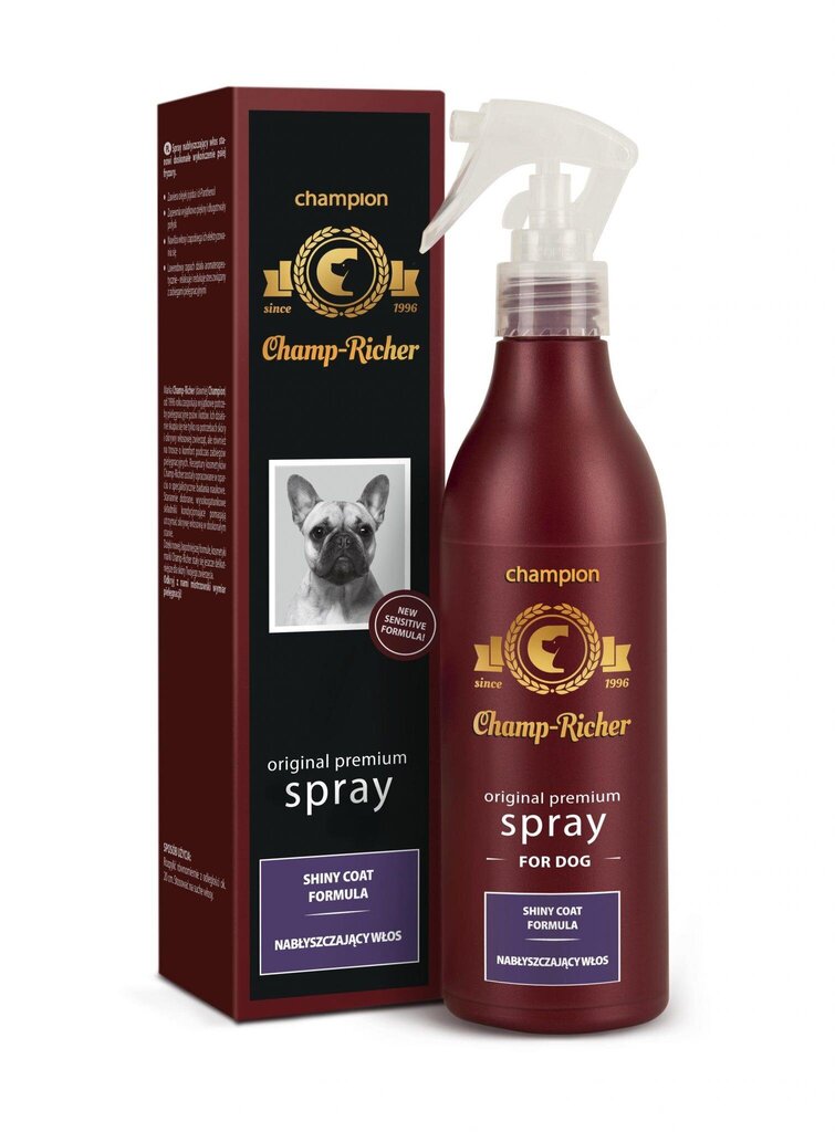 Derma-Pharm Champ-Richer Spray suihke koiran turkille, 250 ml hinta ja tiedot | Shampoot ja hoitoaineet lemmikeille | hobbyhall.fi