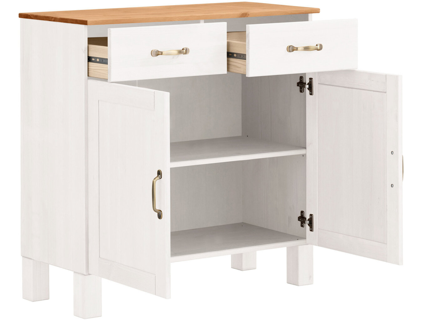 Komoda Sideboard, valkoinen hinta ja tiedot | Keittiökalusteet | hobbyhall.fi