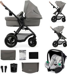 Urheilurattaat Kinderkraft Moov 2 Air 3in1, Light Grey hinta ja tiedot | Vaunut ja rattaat | hobbyhall.fi