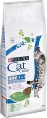 Purina Cat Chow Feline 3in1 kalkkunaa, 15 kg hinta ja tiedot | Kissan kuivaruoka | hobbyhall.fi