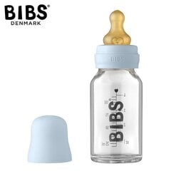 Bibs lasinen tuttipullo, 110 ml, 0+ kuukautta hinta ja tiedot | Tuttipullot ja tarvikkeet | hobbyhall.fi