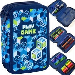 Kolmilokeroinen kynäkotelo lisätarvikkeineen AstraBag Play Game 503023016, 20,5x13x6 cm hinta ja tiedot | Penaalit | hobbyhall.fi