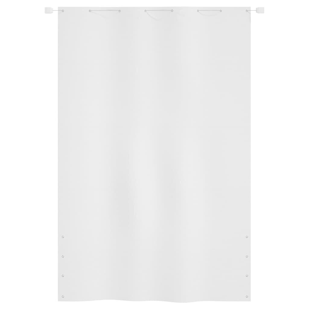 vidaXL Parvekkeen suoja valkoinen 160x240 cm Oxford kangas hinta ja tiedot | Aurinkovarjot ja markiisit | hobbyhall.fi